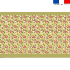 Kit sac à jouets motif mini lapin printanier vert clair - Création Stillistic