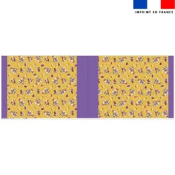Kit sac à jouets motif mini poule et oeufs de Pâques jaune - Création Stillistic