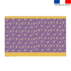 Kit sac à jouets motif mini poule et oeufs de Pâques violet - Création Stillistic