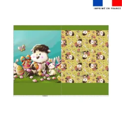 Kit sac à jouets motif mouton et oeufs de Pâques - Création Stillistic