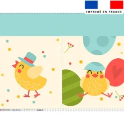 Kit sac à jouets motif petit poussin de Pâques