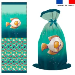 Kit sac à jouets motif poisson oeuf - Création Stillistic
