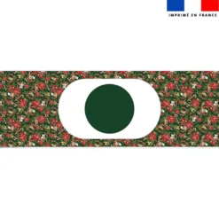 Kit sac seau motif animaux couronne et fleur de noel- Création Stillistic