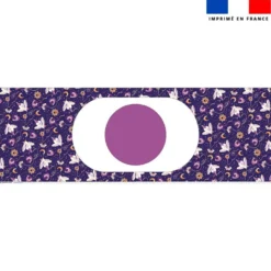Kit sac seau motif chouette magicienne - Création Stillistic