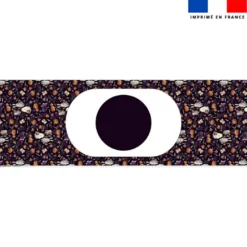 Kit sac seau motif fantômes noir - Création Stillistic