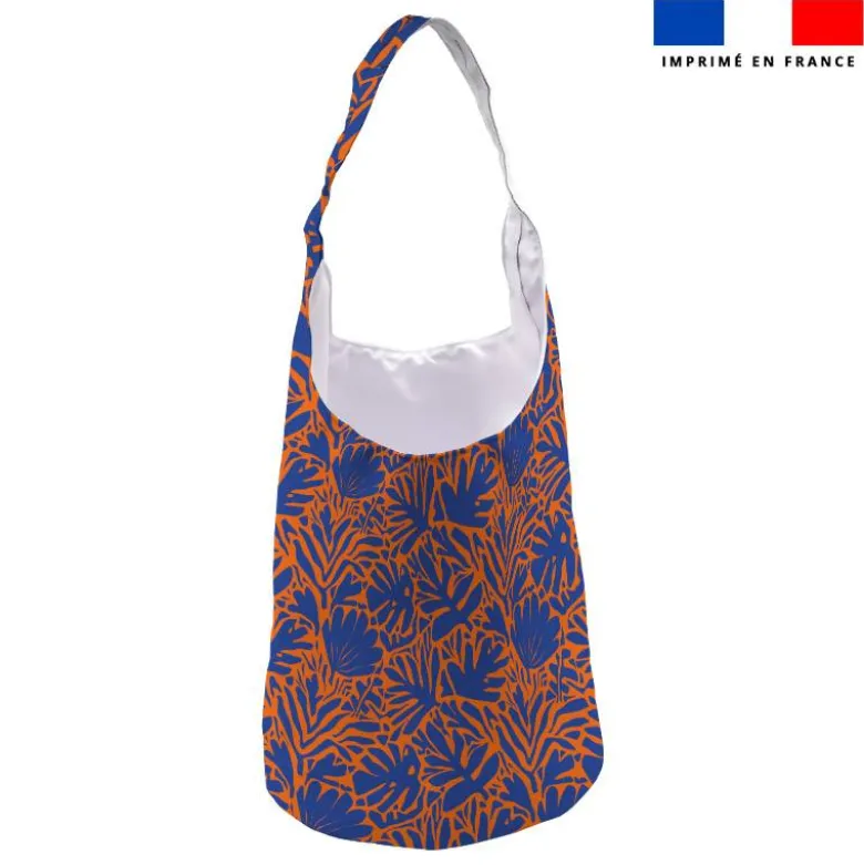 Kit sac seau motif jungle SAXO bleu et orange