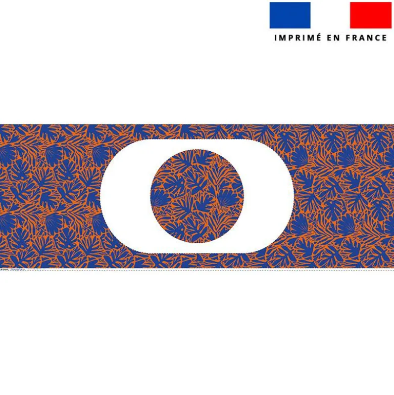 Kit sac seau motif jungle SAXO bleu et orange