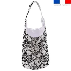 Kit sac seau motif jungle SAXO blanc et noir