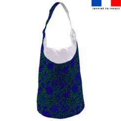 Kit sac seau motif jungle SAXO bleu et vert