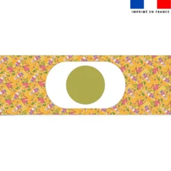 Kit sac seau motif mini lapin printanier jaune - Création Stillistic