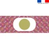 Kit sac seau motif mini lapin printanier framboise - Création Stillistic