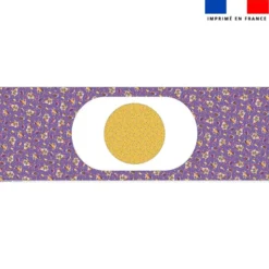 Kit sac seau motif mini poule et oeufs de Pâques violet - Création Stillistic