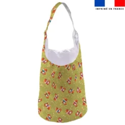 Kit sac seau motif mini renard noeud papillon - Création Stillistic