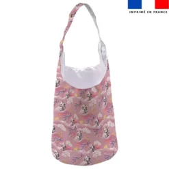 Kit sac seau motif mini tigre blanc - Création Stillistic