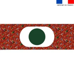 Kit sac seau motif souris de noel rouge - Création Stillistic