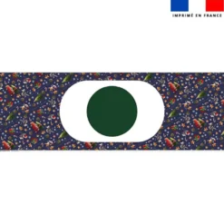 Kit sac seau motif souris de noel bleu - Création Stillistic