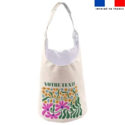 Kit sac seau personnalisé - Flowers sweet colors SAXO