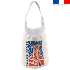 Kit sac seau personnalisé - Flowers bleu et rouge SAXO
