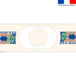 Kit sac seau personnalisé - Flowers blue SAXO