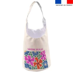 Kit sac seau personnalisé - Flowers multicolore SAXO