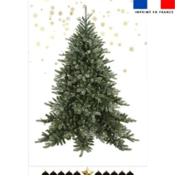 Kit sapin flocons gold et boules de Noël personnalisé