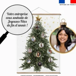Kit sapin flocons gold et boules de Noël personnalisé