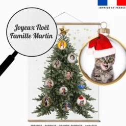 Kit sapin flocons gold et boules de Noël personnalisé
