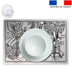 Kit sets de table à colorier lapin printanier - Création Stillistic