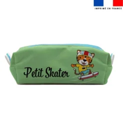 Kit trousse double compartiment motif petit skater + 1 trousse assortie