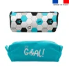 Kit trousse double compartiment motif football + 1 trousse assortie