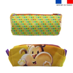 Kit trousse double compartiment motif Tigre et Singe Lou-Sticks + 1 trousse assortie - Création Stillistic