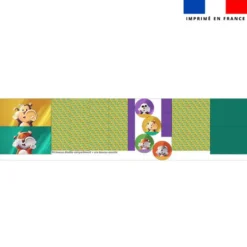Kit trousse double compartiment motif Tigre et Singe Lou-Sticks + 1 trousse assortie - Création Stillistic
