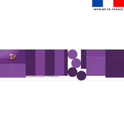 Kit trousse double compartiment motif bébé perroquet + 1 trousse assortie - Création Stillistic