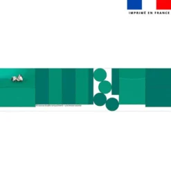 Kit trousse double compartiment motif bébé zèbre + 1 trousse assortie - Création Stillistic