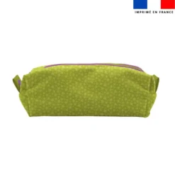 Kit trousse double compartiment motif bébé renard + 1 trousse assortie - Création Stillistic