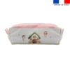 Kit trousse double compartiment motif fées + 1 trousse assortie