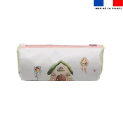 Kit trousse double compartiment motif fées + 1 trousse assortie