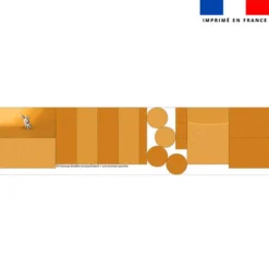 Kit trousse double compartiment motif lapin + 1 trousse assortie - Création Stillistic