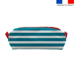 Kit trousse double compartiment motif lion pirate + 1 trousse assortie - Création Stillistic