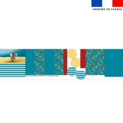 Kit trousse double compartiment motif lion pirate + 1 trousse assortie - Création Stillistic
