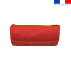 Kit trousse double compartiment motif bébé raton + 1 trousse assortie - Création Stillistic