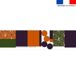 Kit trousse double compartiment motif fantômes vert + 1 trousse assortie - Création Stillistic