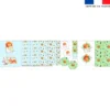Kit trousse double compartiment motif safari à l'école + 1 trousse assortie