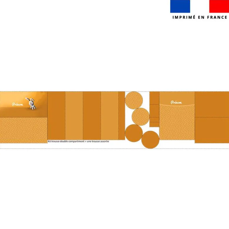 Kit trousses scolaires personnalisées - Lapin - Création Stillistic