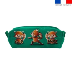 Kit trousses scolaires personnalisées - Panda roux yoga danseur - Création Stillistic