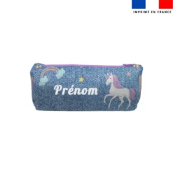 Kit trousses scolaires personnalisées - Licorne effet jean
