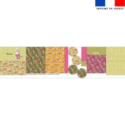Kit trousses scolaires personnalisées - Lapin printanier - Création Stillistic