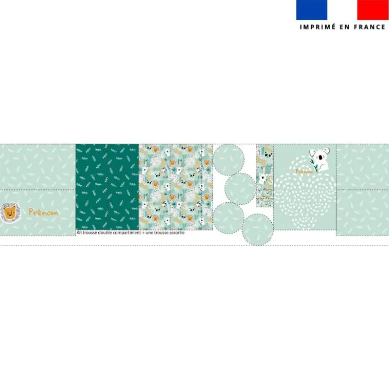 Kit trousses scolaires personnalisées - Jungle Friends