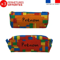 Kit trousses scolaires personnalisées - Briques multicolores