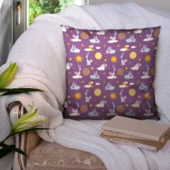 Lapin et soleil - Fond violet